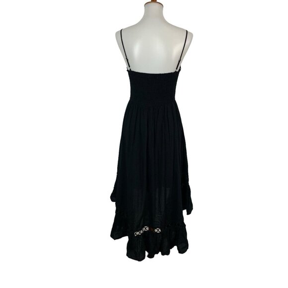 Perfectly Priscilla Maxi Dress Small Black Hi Low NWT Formal Evening - Picture 5 of 9